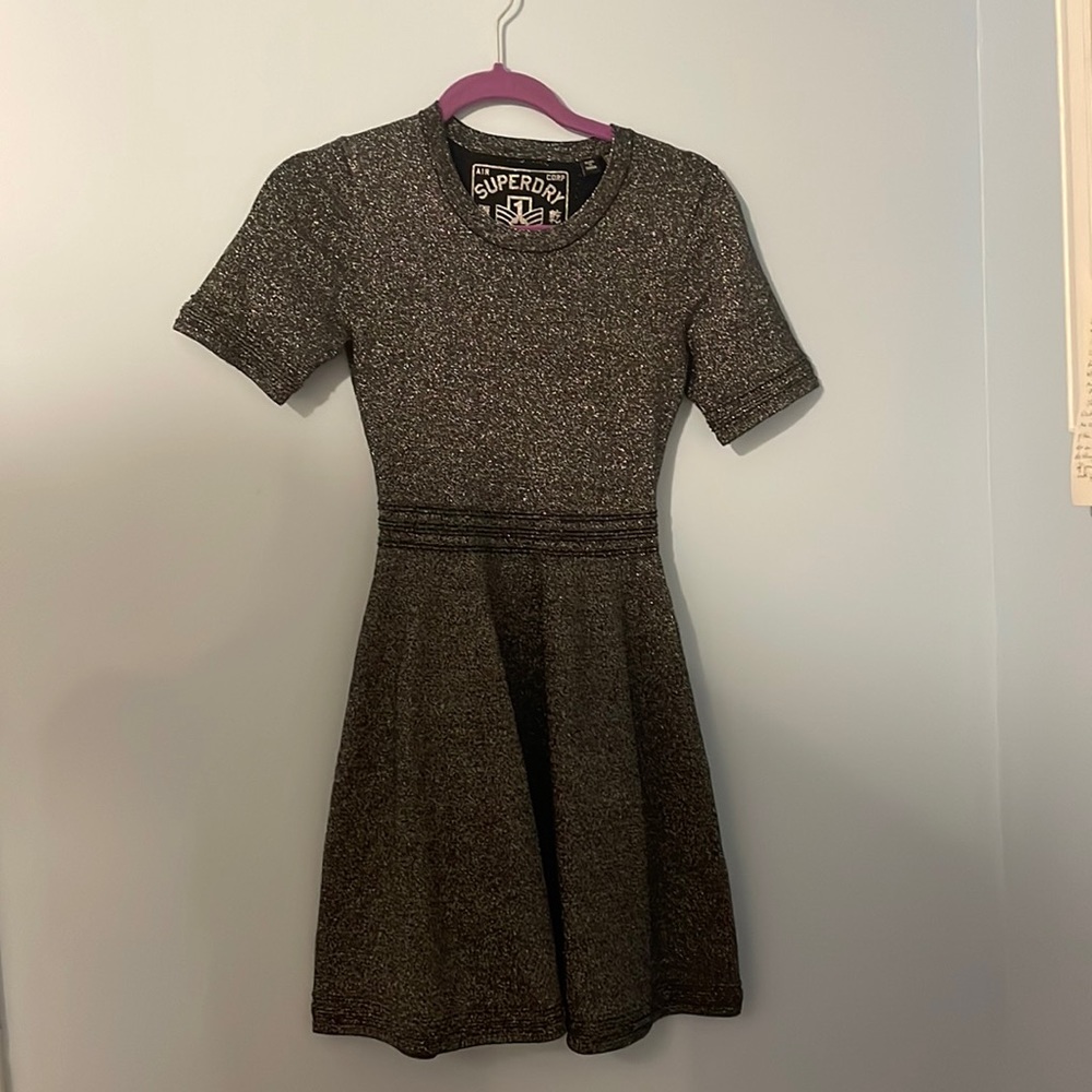 Superdry Black Sparkly Dress